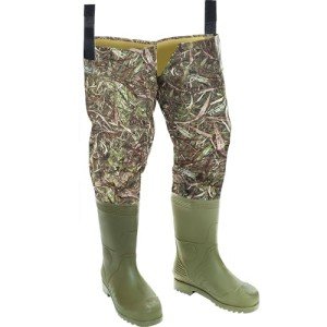 Foxelli Waterproof Camo Hip Waders for Trout Fishing