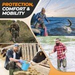 Foxelli Waterproof Camo Hip Waders for Trout Fishing