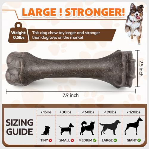 Large Tough Dog Toy for Aggressive Chewers, Indestructible