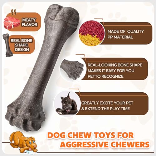 Large Tough Dog Toy for Aggressive Chewers, Indestructible