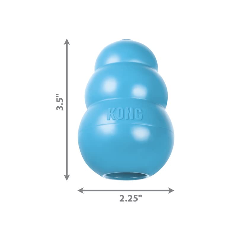 KONG Natural Teething Rubber Toy for Medium Puppies
