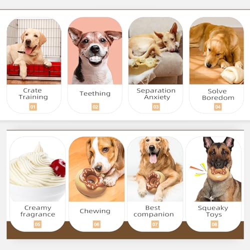 Indestructible Squeaky Dog Chew Toy for Aggressive Chewers