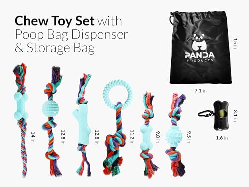 Panda Products - Premium Dog Chew Toy Set | 6-Piece