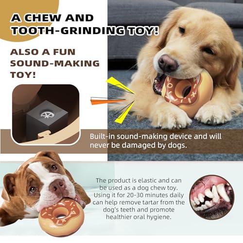 Indestructible Squeaky Dog Chew Toy for Aggressive Chewers