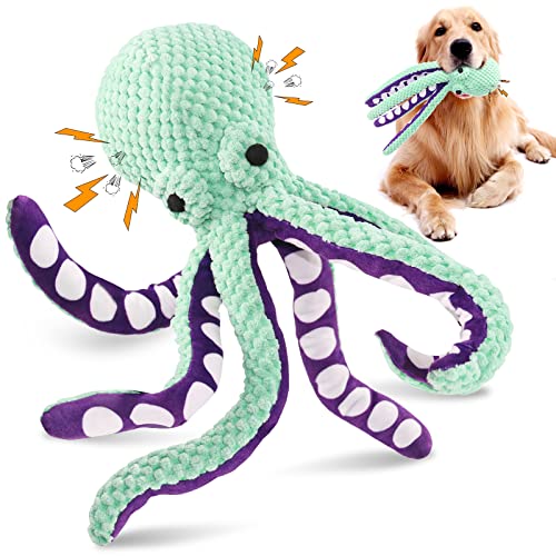 Durable Octopus Plush Squeaky Toy for Dogs