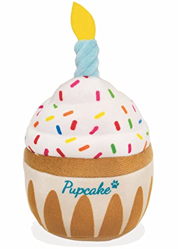 Pup Cake Plush Squeak Toy for Dog Birthday