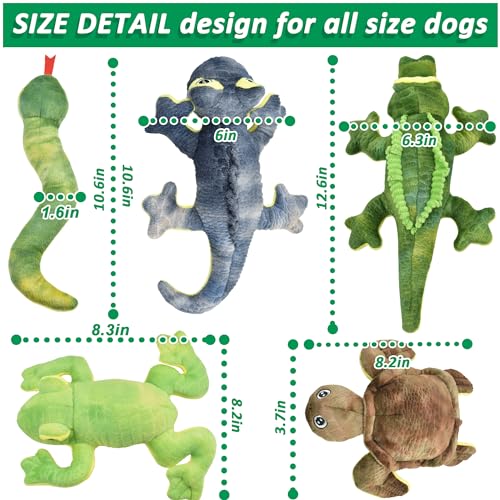 LECHONG Woodland Dog Toy Bundle - 5 Pack