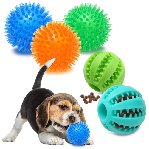 5 Pack Squeaky Dog Balls for Small/Medium Dogs
