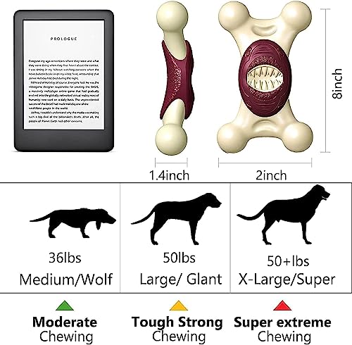 Indestructible Dog Toys for Aggressive Chewers, Medium/Large Breed