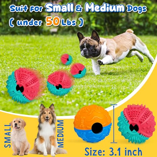 Interactive Dog Toys for Teething in 2 Pack