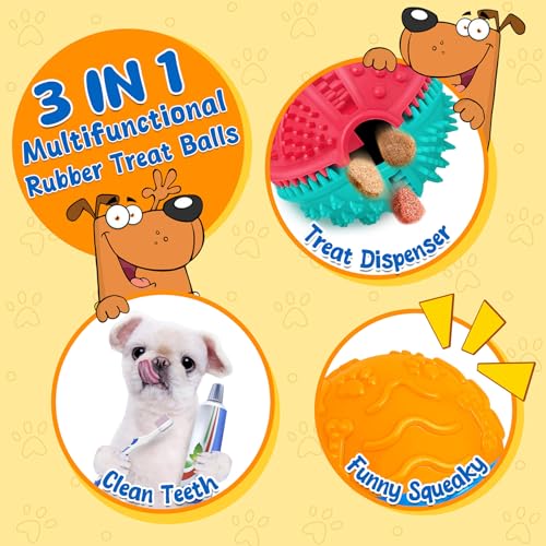 Interactive Dog Toys for Teething in 2 Pack