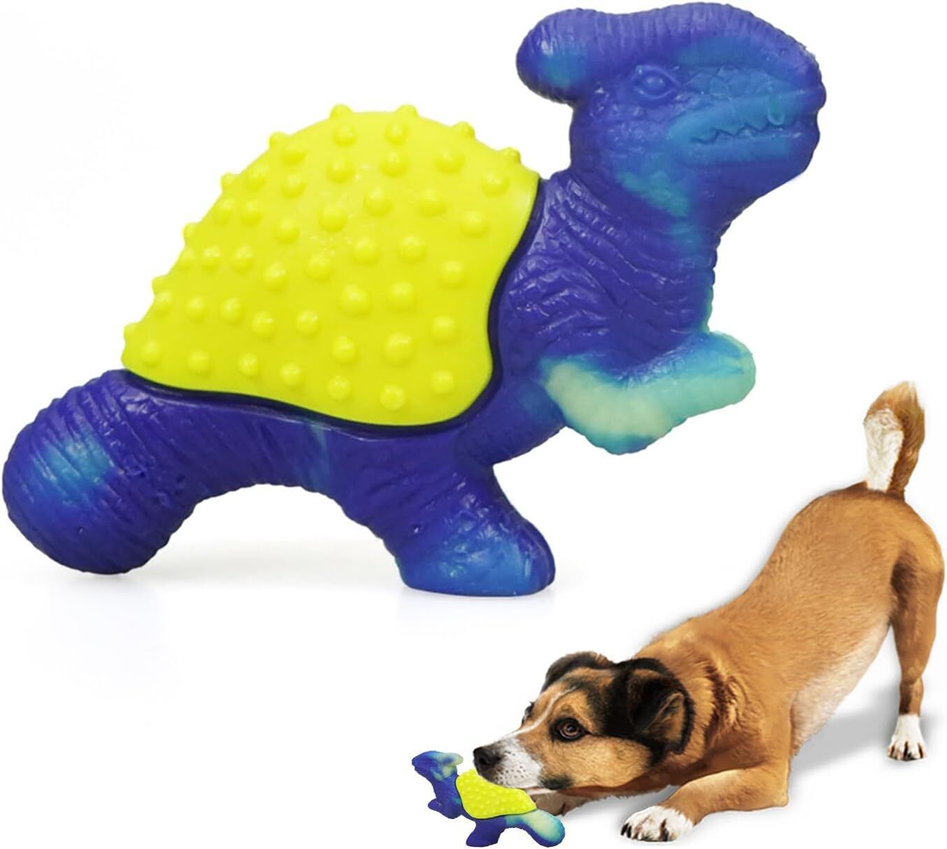 Aggressive Chewer Dinosaur Dog Chew Toy for Teeth Cleaning