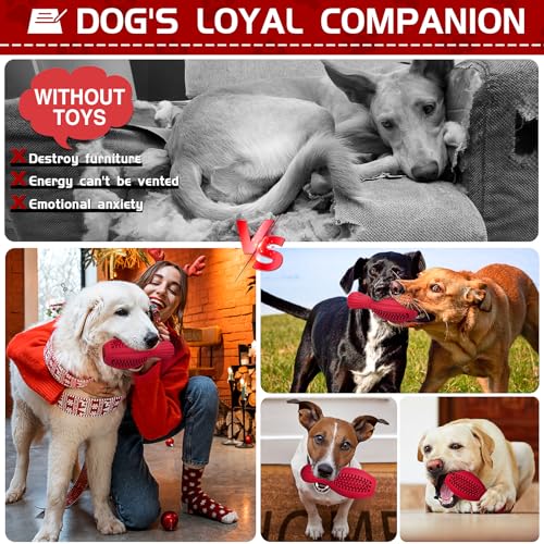 Interactive Squeaky Tough Dog Chew Toy for Medium/Large Dogs