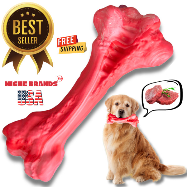 Indestructible Dog Chew Bone Toy for Aggressive Chewers