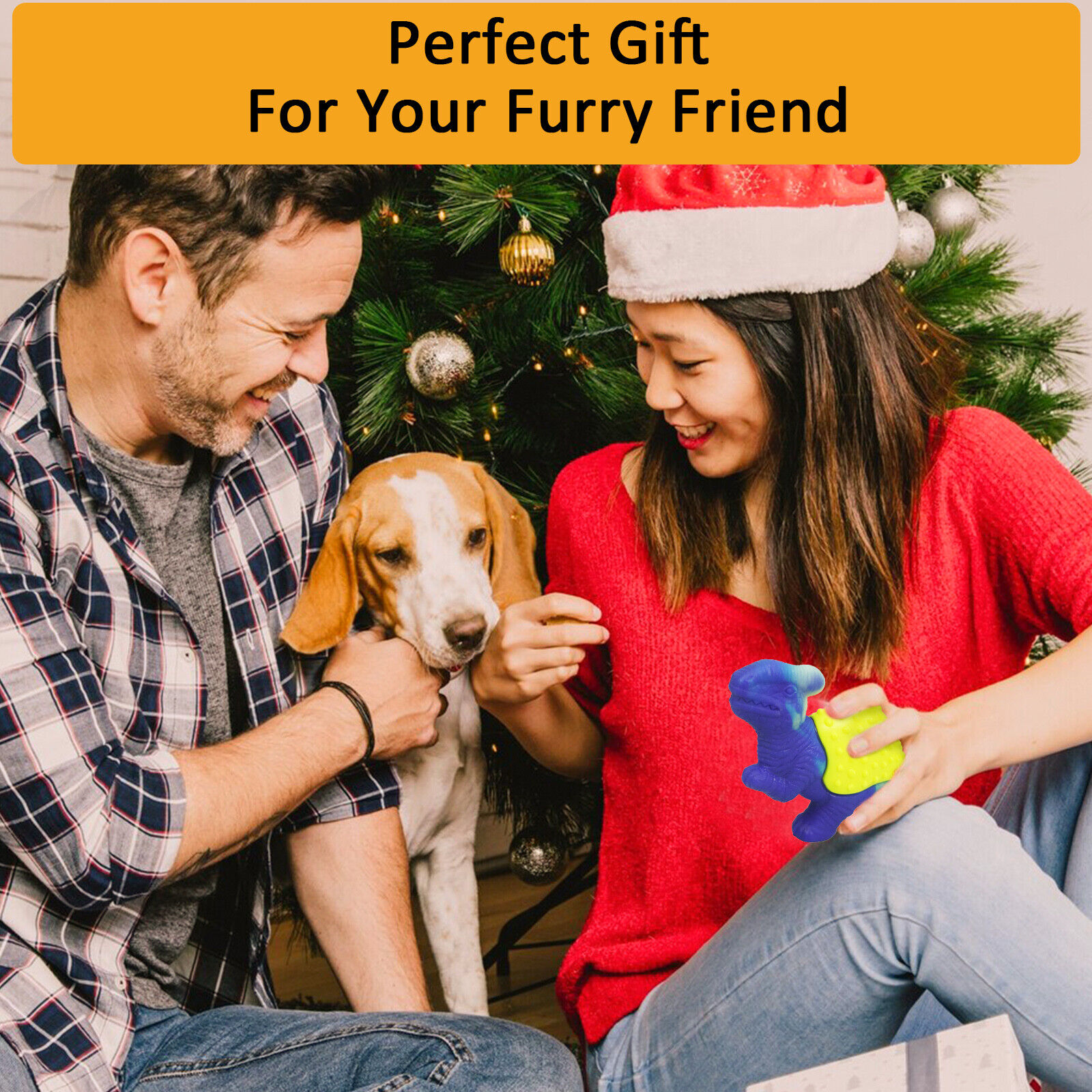 Aggressive Chewer Dinosaur Dog Chew Toy for Teeth Cleaning