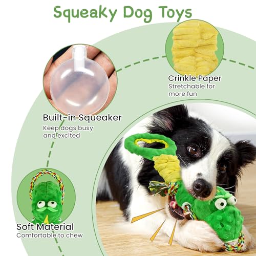 Interactive Squeaky Dog Chew Toy for Large Dogs