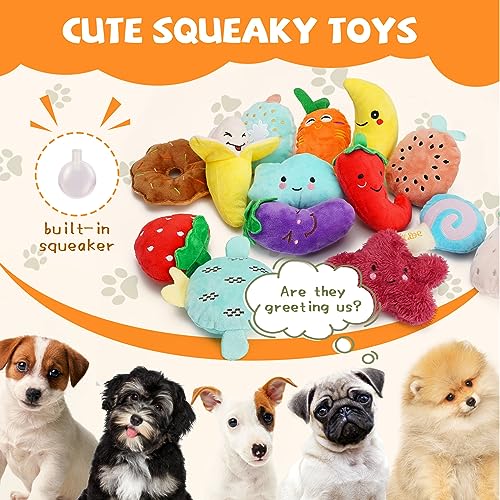 Charming Chorus Squeaky Dog Toys Set - 20 Pack