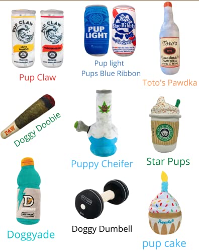 Nestpark Chill Pup Parody Squeaky Crinkle Dog Toy