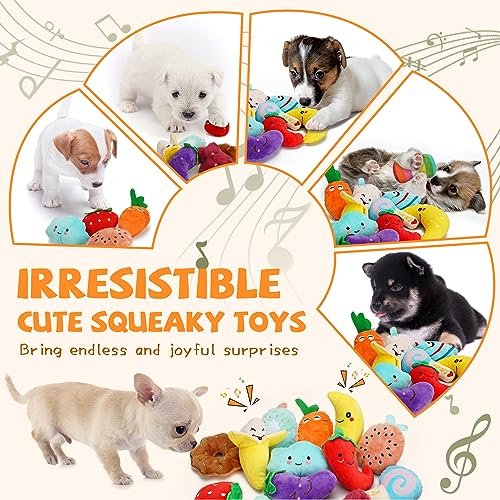 Charming Chorus Squeaky Dog Toys Set - 20 Pack