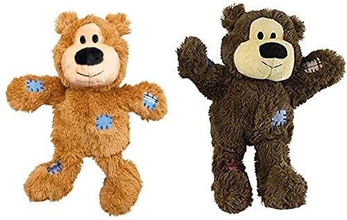 2-Pack Kong Wild Knots Bear Dog Toys for Small/Med Dogs