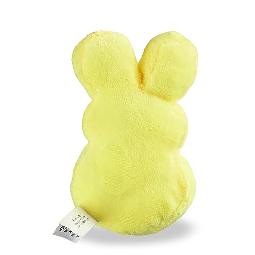 Plush Yellow Bunny Squeaky Dog Toy | Small Sized