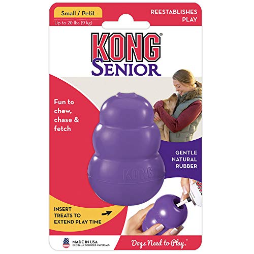 KONG Senior Dog Toy: Gentle Rubber, Fun Chew