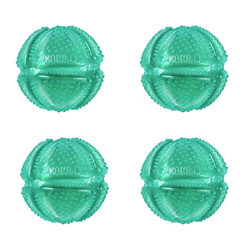 KONG Squeezz Dental Ball - Flexible Textured Chew Toy