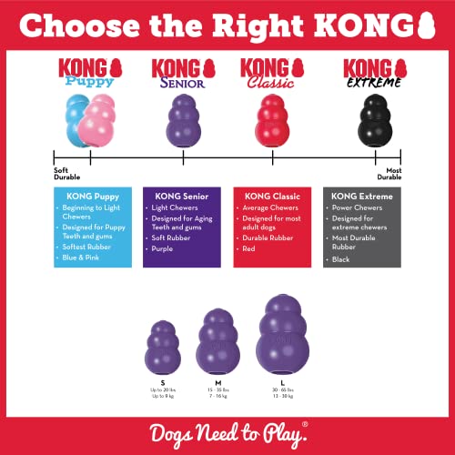 KONG Senior Dog Toy: Gentle Rubber, Fun Chew