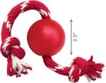 KONG Ball with Rope: Durable Fetch & Chew Toy