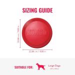 KONG Durable Rubber Flying Disc For Large Dogs