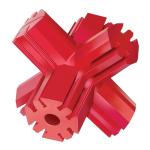 KONG Jump'N Jack - Durable Rubber Chew Toy for Large Dogs