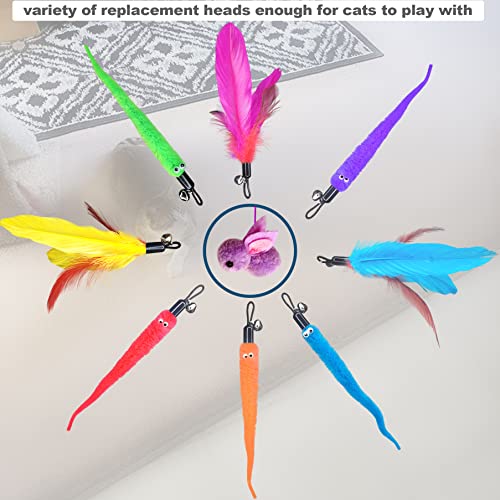 Interactive cat toy set for indoor cats with teaser toys