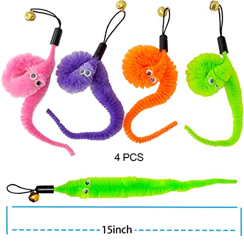 Interactive cat toy set for indoor cats with teaser toys