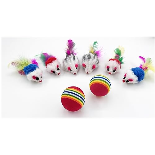27 Piece Cat Toy Set with Catnip, Bells, Mice