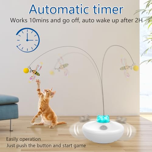 Interactive Rechargeable Cat Toys - Spin, Tease, Exercise
