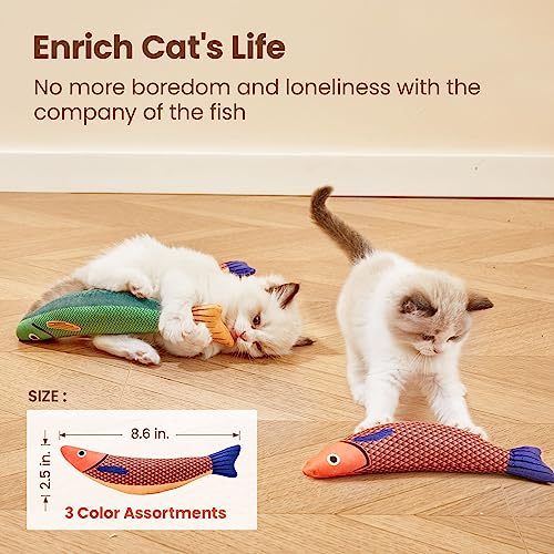 Potaroma Saury Fish Cat Toys - Interactive Kicker