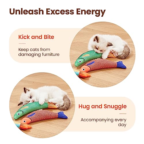 Potaroma Saury Fish Cat Toys - Interactive Kicker