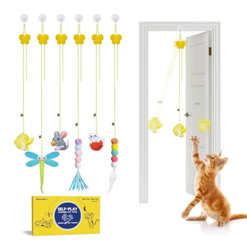Potaroma Cat Feather Toys Set: Interactive Teaser Fun