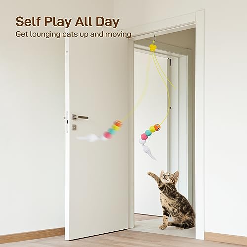 Potaroma Cat Feather Toys Set: Interactive Teaser Fun