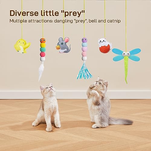 Potaroma Cat Feather Toys Set: Interactive Teaser Fun