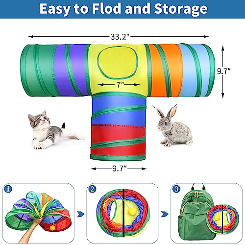 Interactive Cat Tunnel Toys Set for Kittens and Cats
