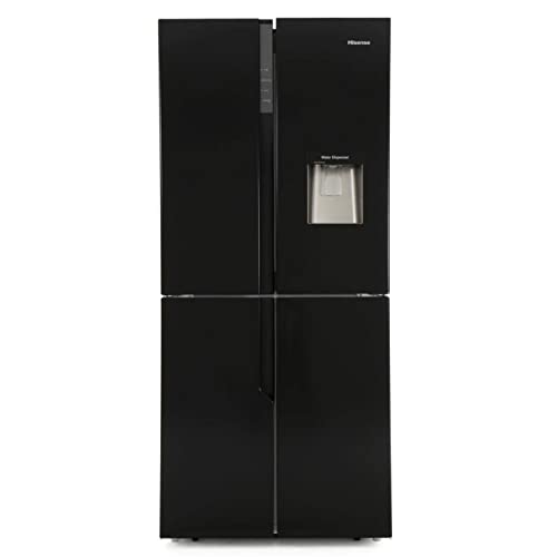 Hisense 431 Litre American Fridge Freezer - Black