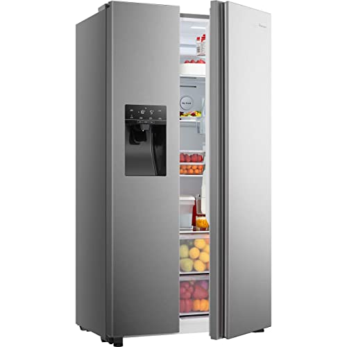 Silver Frost-Free American Fridge Freezer - F Rated