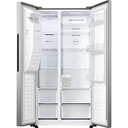 Silver Frost-Free American Fridge Freezer - F Rated