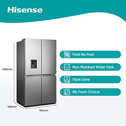 Hisense PureFlat Four-Door Fridge with Water Dispenser
