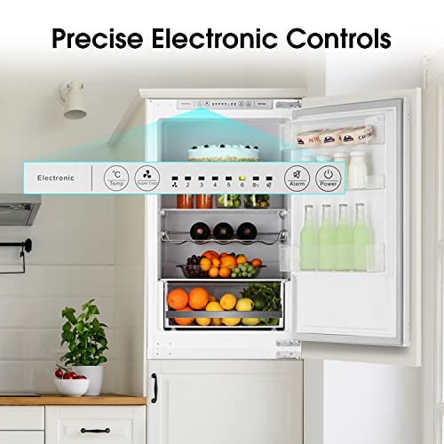 Hisense 233L Built-In Fridge Freezer - White