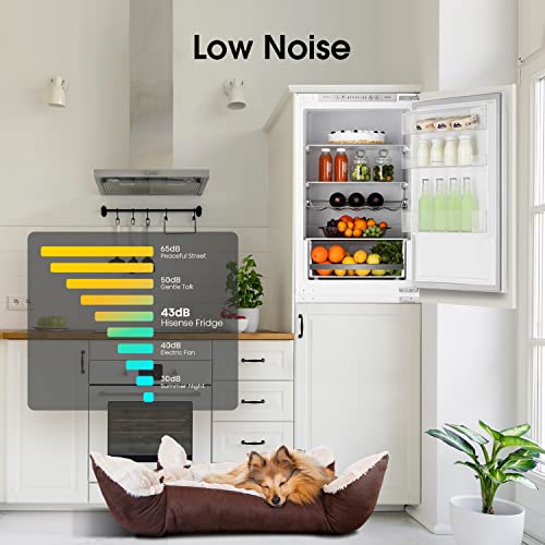 Hisense 233L Built-In Fridge Freezer - White