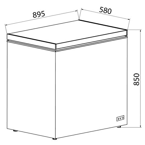 SIA CHF200WH 201L Energy Efficient Freezer, White