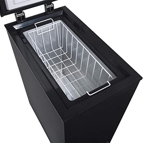 SIA CHF60B Black Compact Chest Freezer, 53L