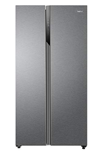 Haier American Style Fridge Freezer, 528L, Silver, 2 Doors